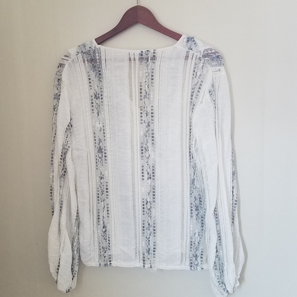 ZARA size small NWOT sheer ruffle top - Picture 5 of 8